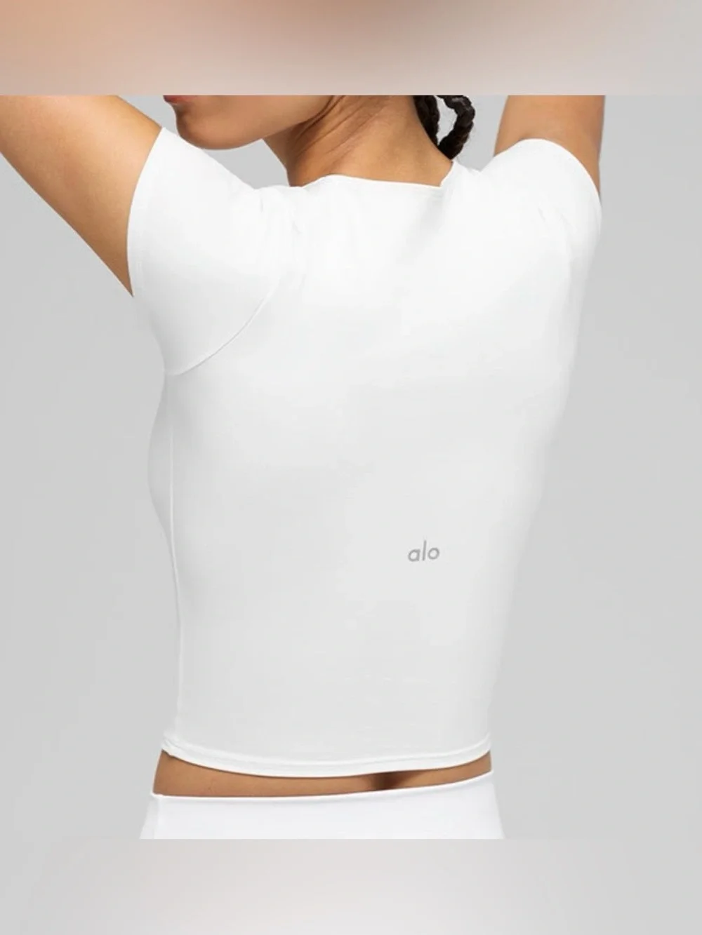 Alo Women’s Softsculpt Precision Short Sleeve Top - White Size L